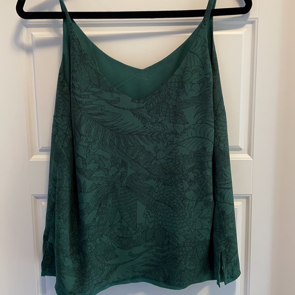Reversible green blouse tank - Picture 3 of 5